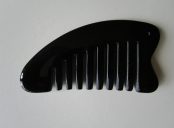 1127  Guasha Kamm, Horn 9,5 x 5 cm